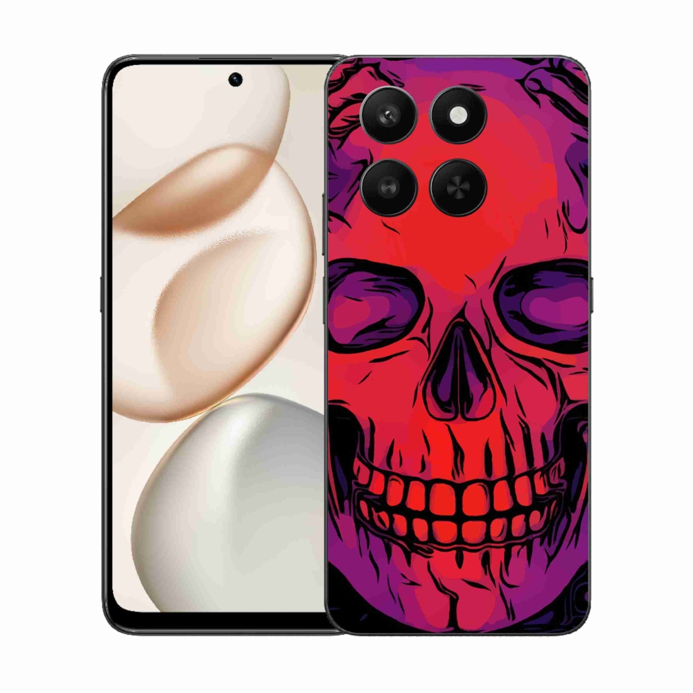 Gélový kryt mmCase na Honor 400 Smart 5G/4G/Honor X7d - lebka