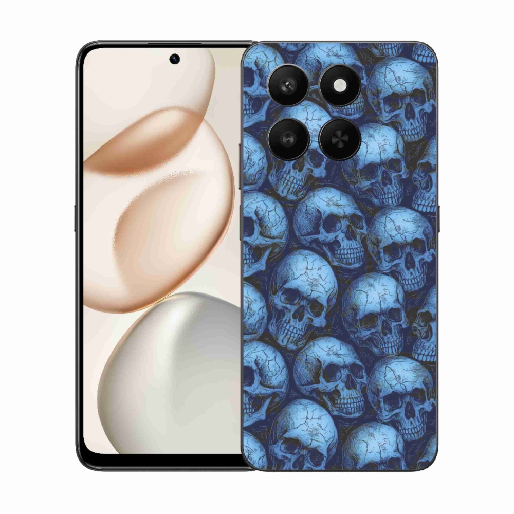 Gélový kryt mmCase na Honor 400 Smart 5G/4G/Honor X7d - lebky