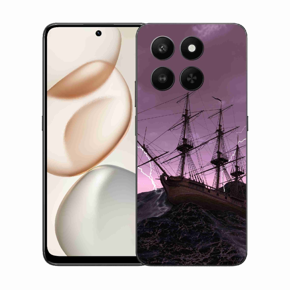 Gélový kryt mmCase na Honor 400 Smart 5G/4G/Honor X7d - loď v búrke