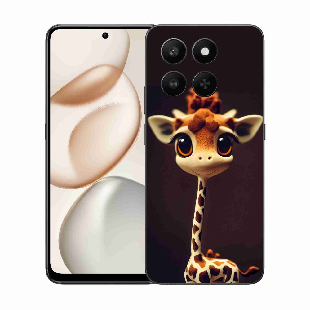 Gélový kryt mmCase na Honor 400 Smart 5G/4G/Honor X7d - malá žirafa