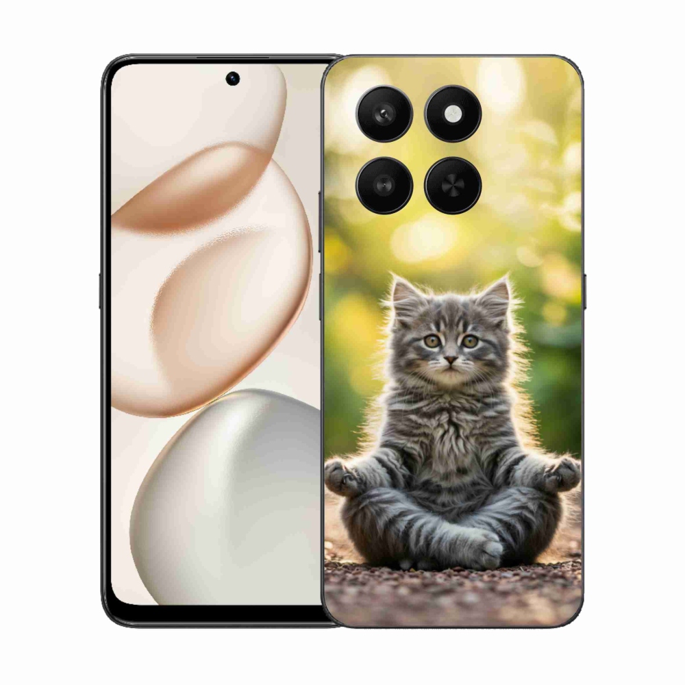 Gélový kryt mmCase na Honor 400 Smart 5G/4G/Honor X7d - meditujúce mačiatko