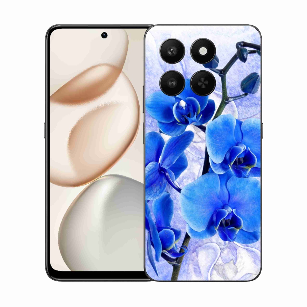 Gélový kryt mmCase na Honor 400 Smart 5G/4G/Honor X7d - modré kvety