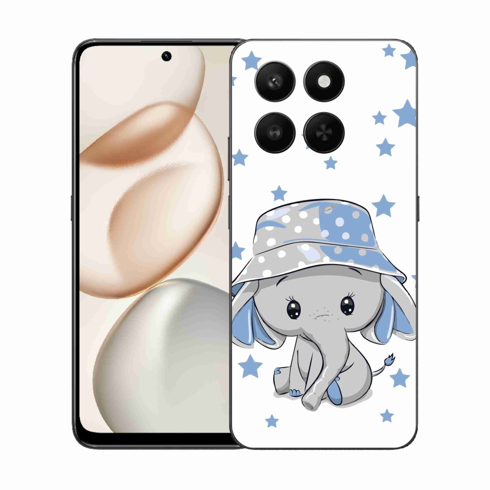 Gélový kryt mmCase na Honor 400 Smart 5G/4G/Honor X7d - modrý slon