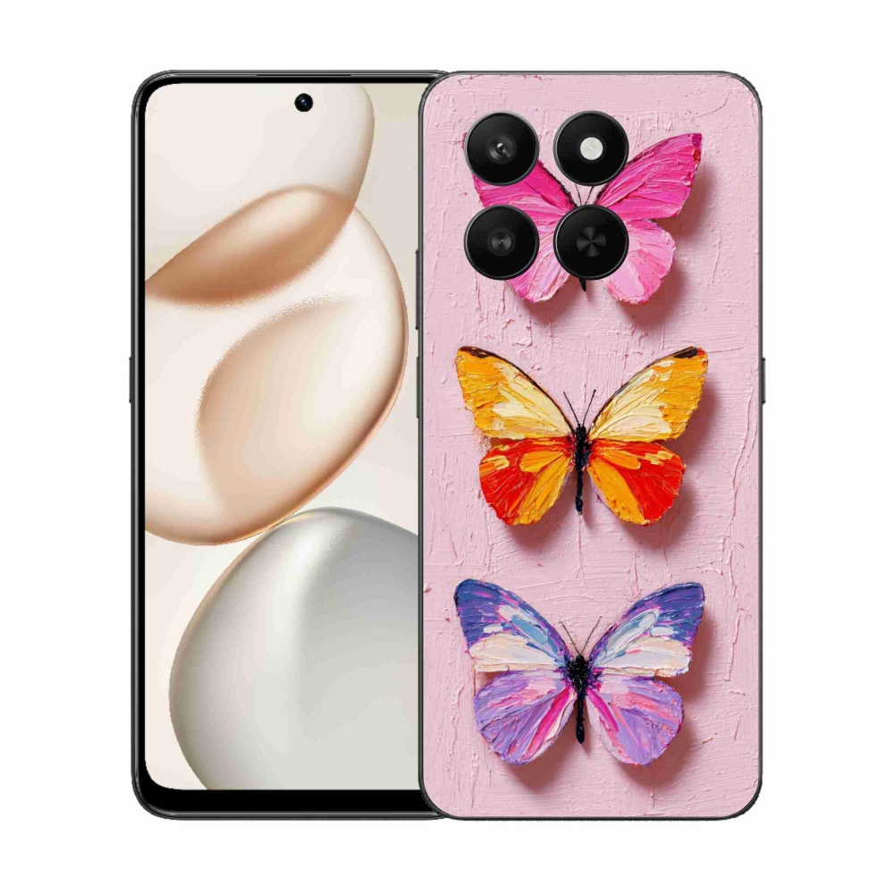 Gélový kryt mmCase na Honor 400 Smart 5G/4G/Honor X7d - motýlia trojica