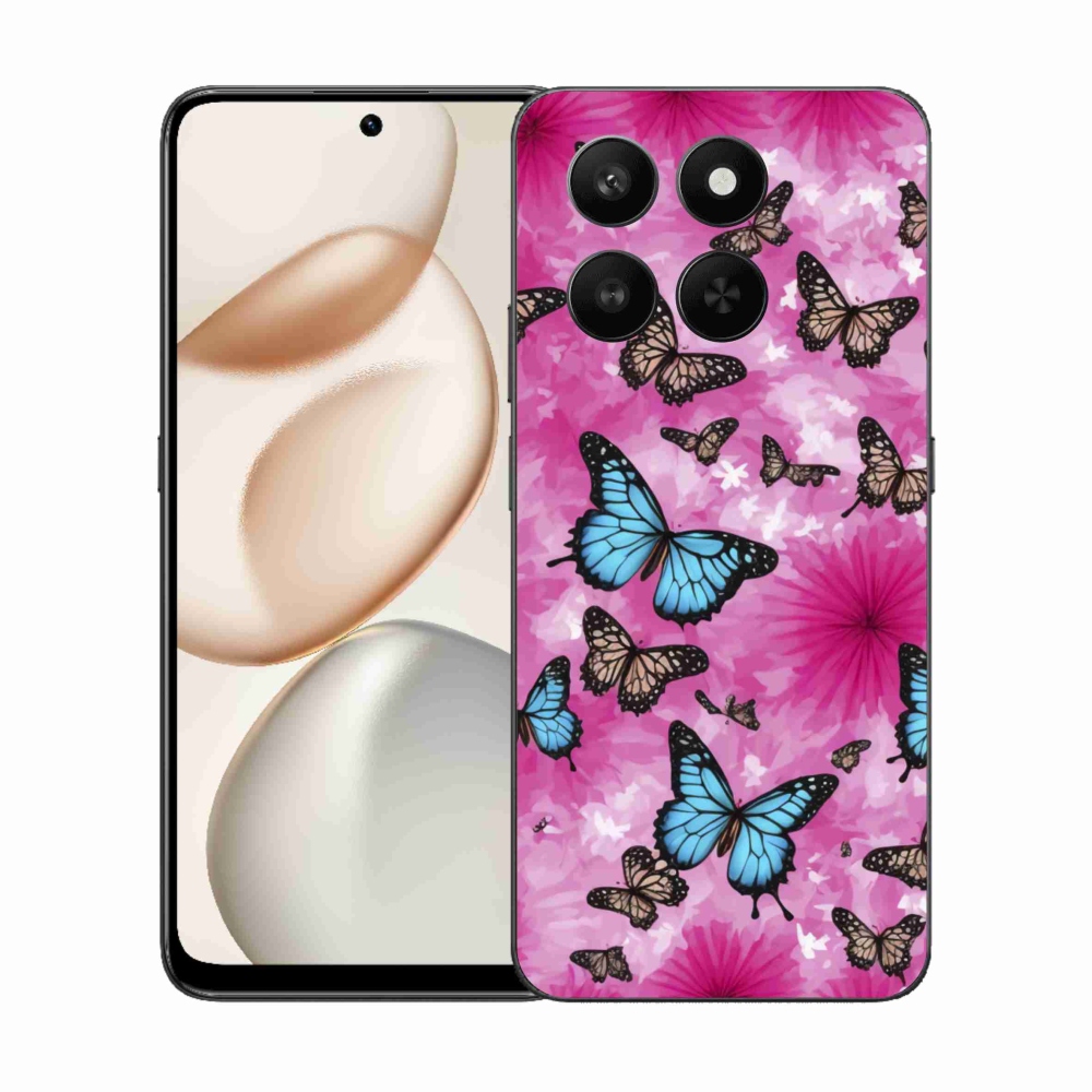 Gélový kryt mmCase na Honor 400 Smart 5G/4G/Honor X7d - motýlia záhrada