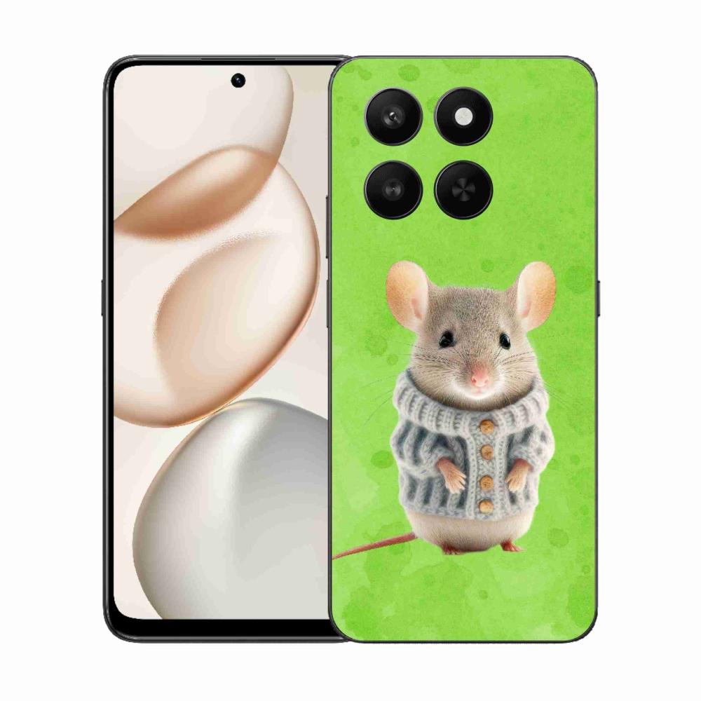 Gélový kryt mmCase na Honor 400 Smart 5G/4G/Honor X7d - myška vo svetri