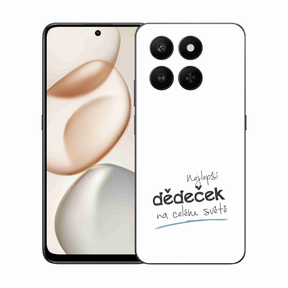 Gélový kryt mmCase na Honor 400 Smart 5G/4G/Honor X7d - najlepší dedko 3 biele pozadie