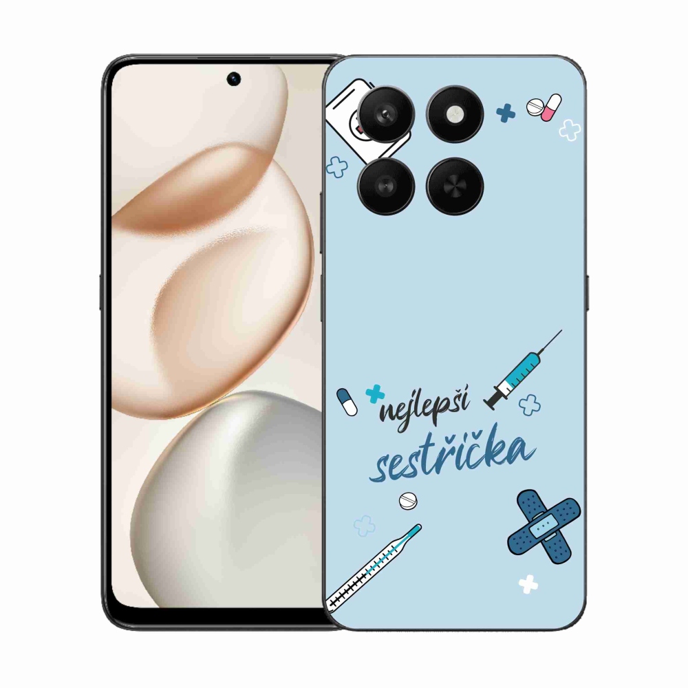 Gélový kryt mmCase na Honor 400 Smart 5G/4G/Honor X7d - najlepšia sestrička modré pozadie