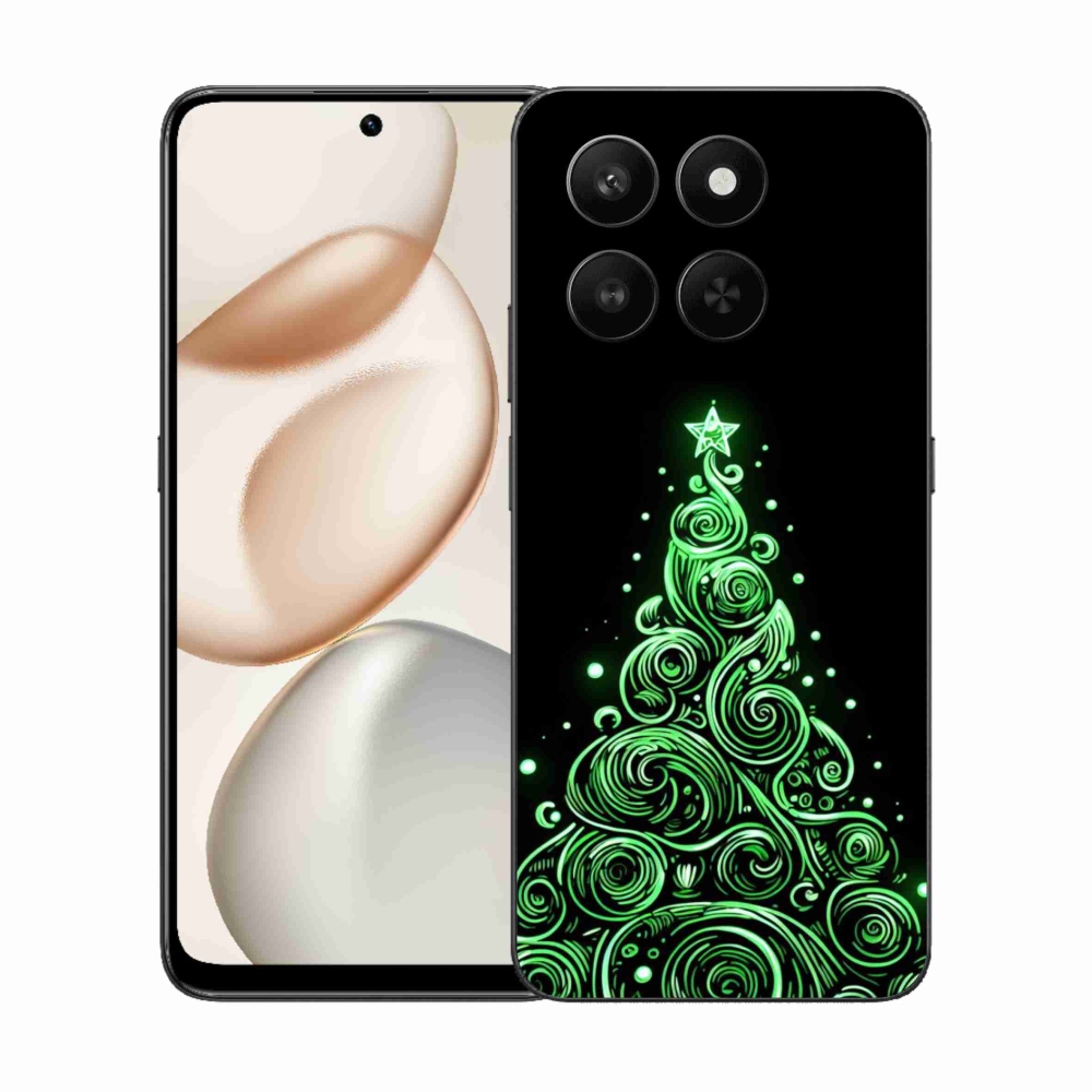 Gélový kryt mmCase na Honor 400 Smart 5G/4G/Honor X7d - neónový vianočný stromček 3