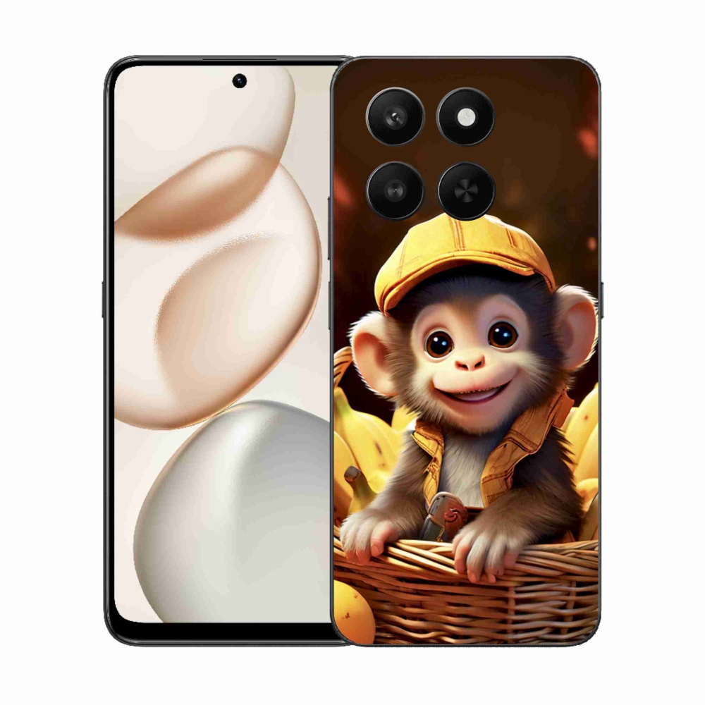 Gélový kryt mmCase na Honor 400 Smart 5G/4G/Honor X7d - opice v košíku