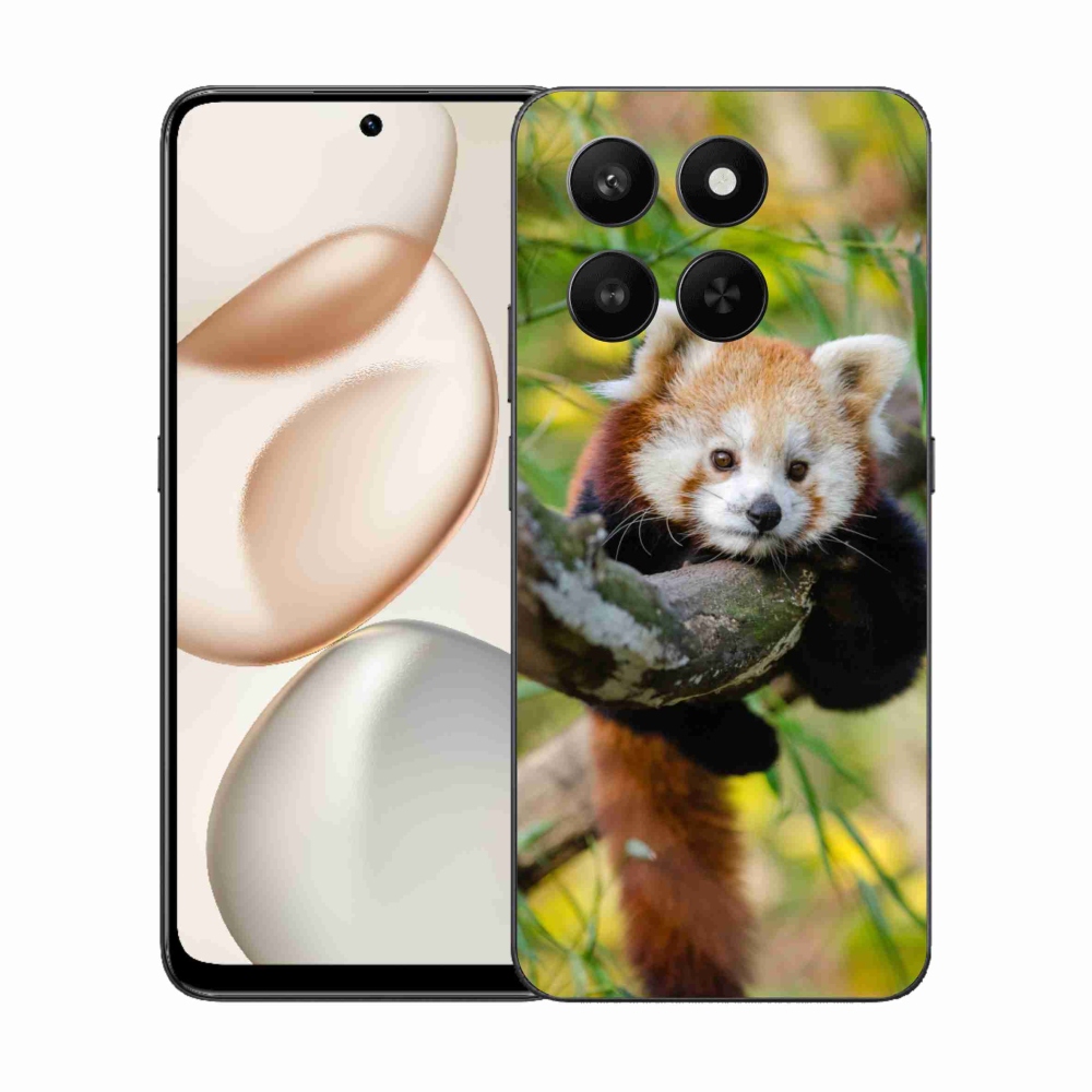 Gélový kryt mmCase na Honor 400 Smart 5G/4G/Honor X7d - panda červená