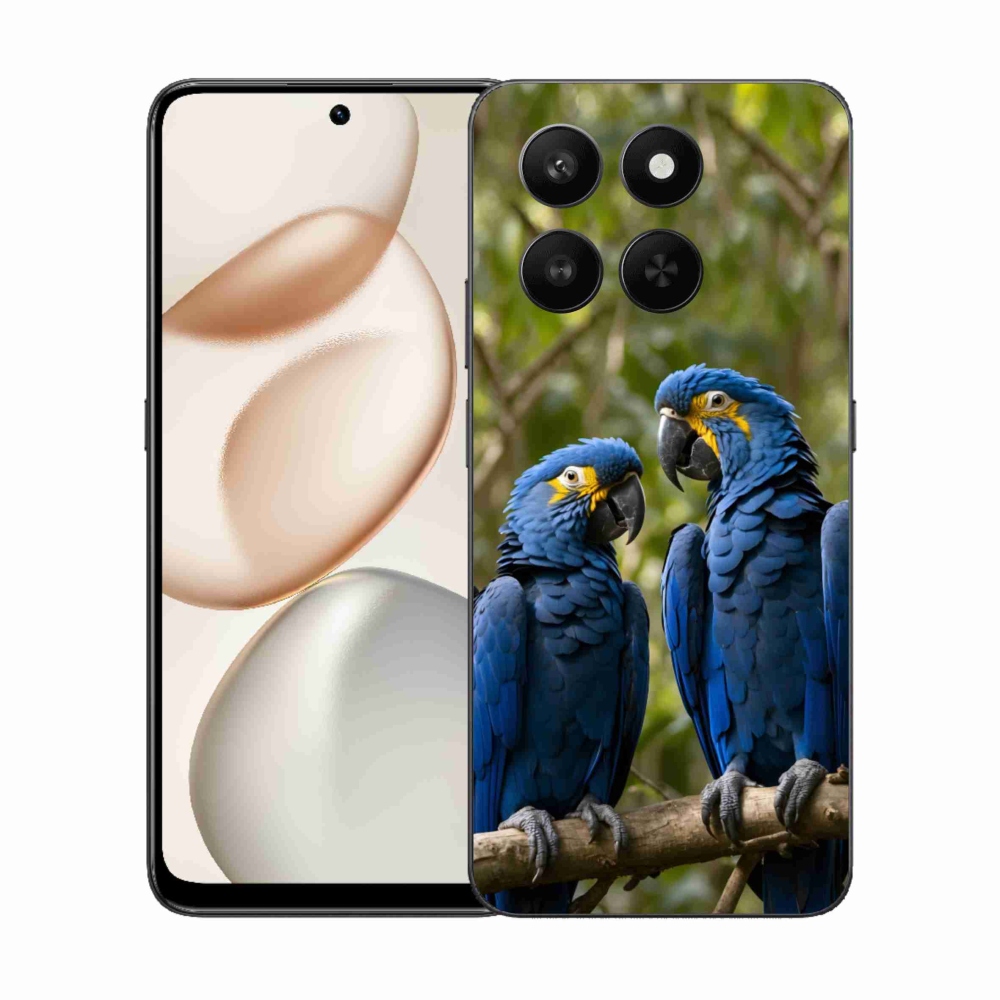 Gélový kryt mmCase na Honor 400 Smart 5G/4G/Honor X7d - papagájové duo