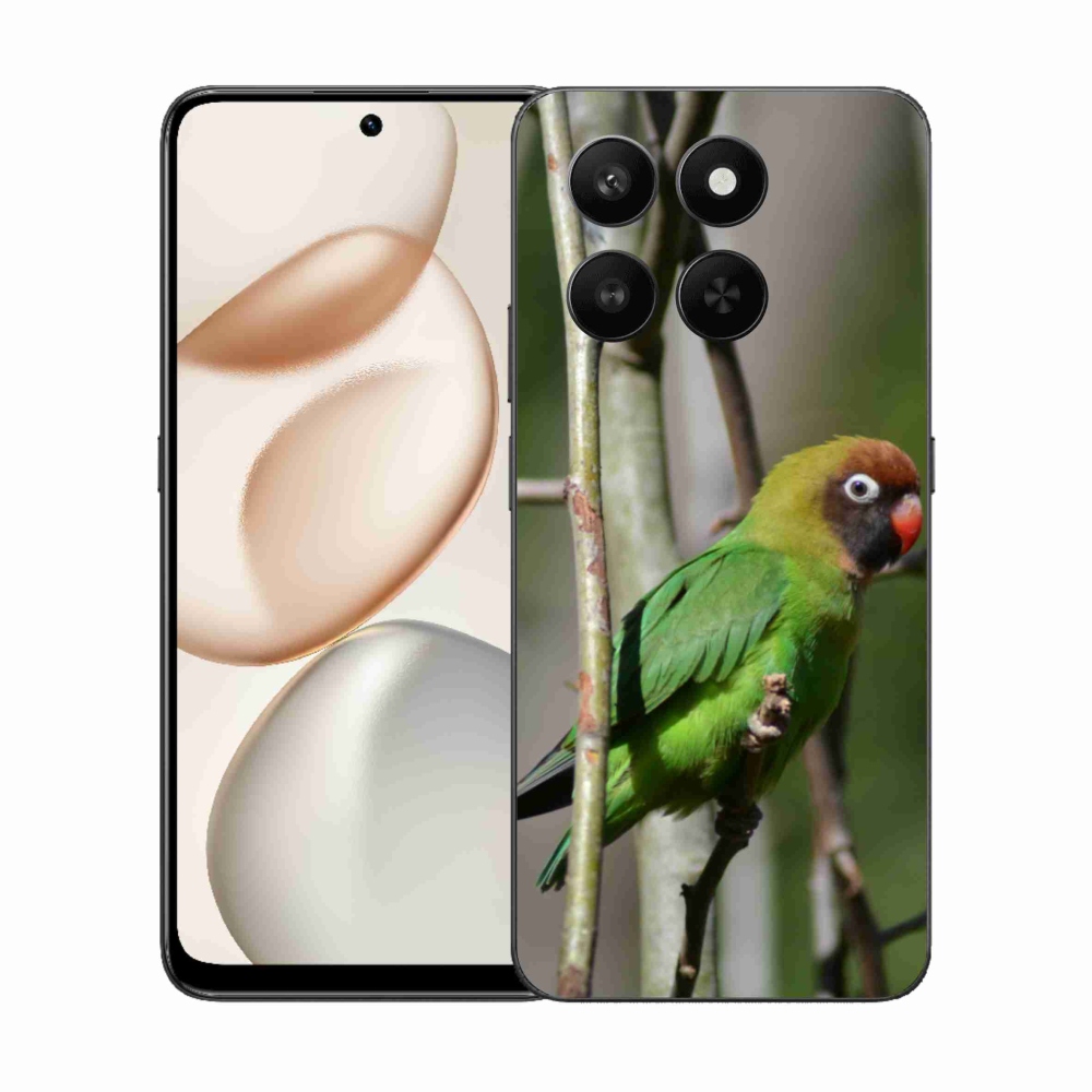 Gélový kryt mmCase na Honor 400 Smart 5G/4G/Honor X7d - papagáj agapornis