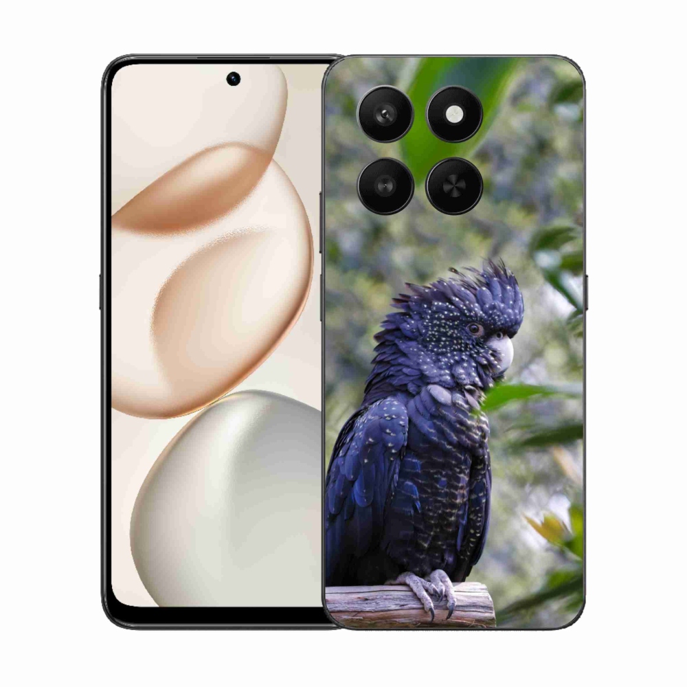 Gélový kryt mmCase na Honor 400 Smart 5G/4G/Honor X7d - papagáj kakadu čierny