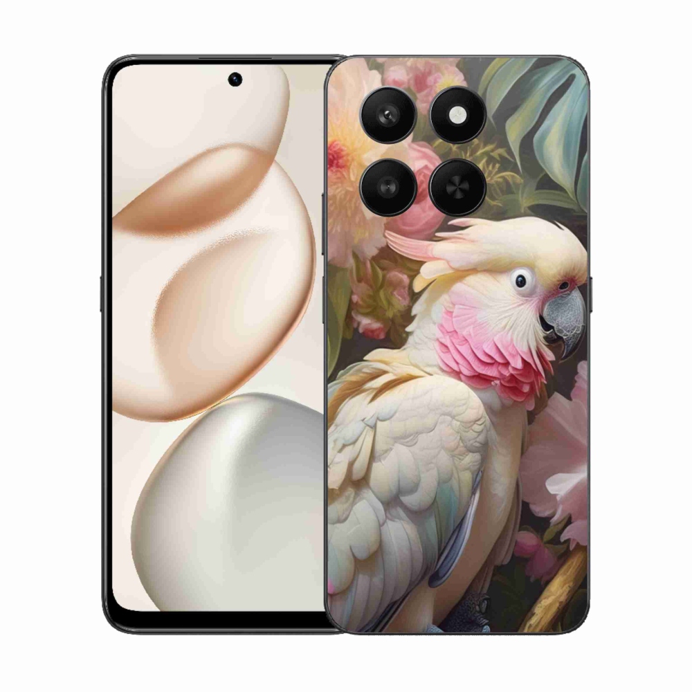 Gélový kryt mmCase na Honor 400 Smart 5G/4G/Honor X7d - papagáj kakadu ružový 2