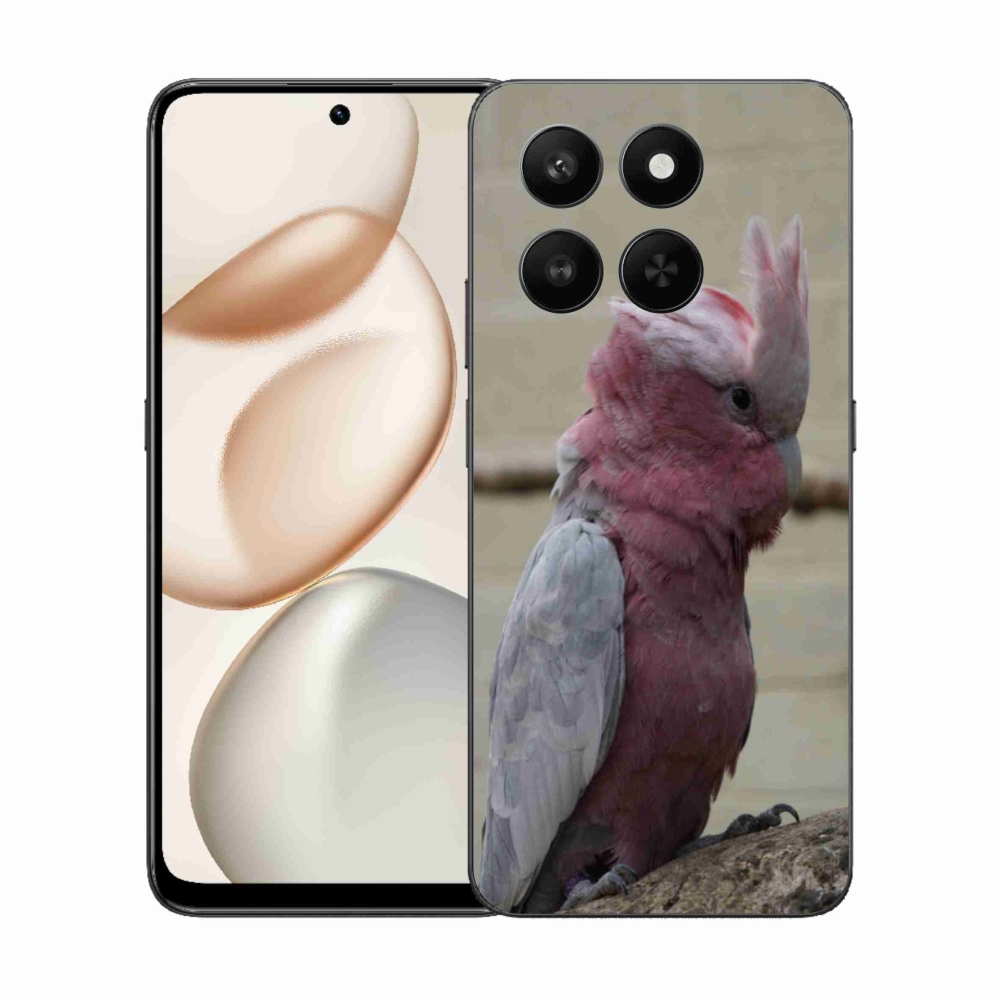 Gélový kryt mmCase na Honor 400 Smart 5G/4G/Honor X7d - papagáj kakadu ružový