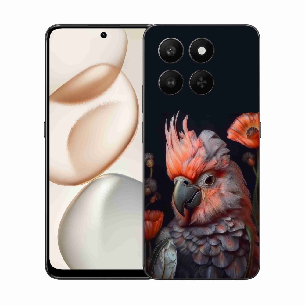 Gélový kryt mmCase na Honor 400 Smart 5G/4G/Honor X7d - papagáj kakadu vo farbách