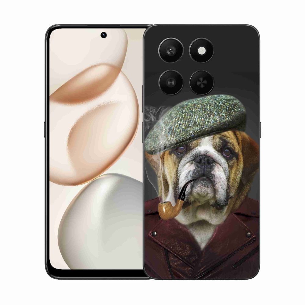 Gélový kryt mmCase na Honor 400 Smart 5G/4G/Honor X7d - pes s fajkou