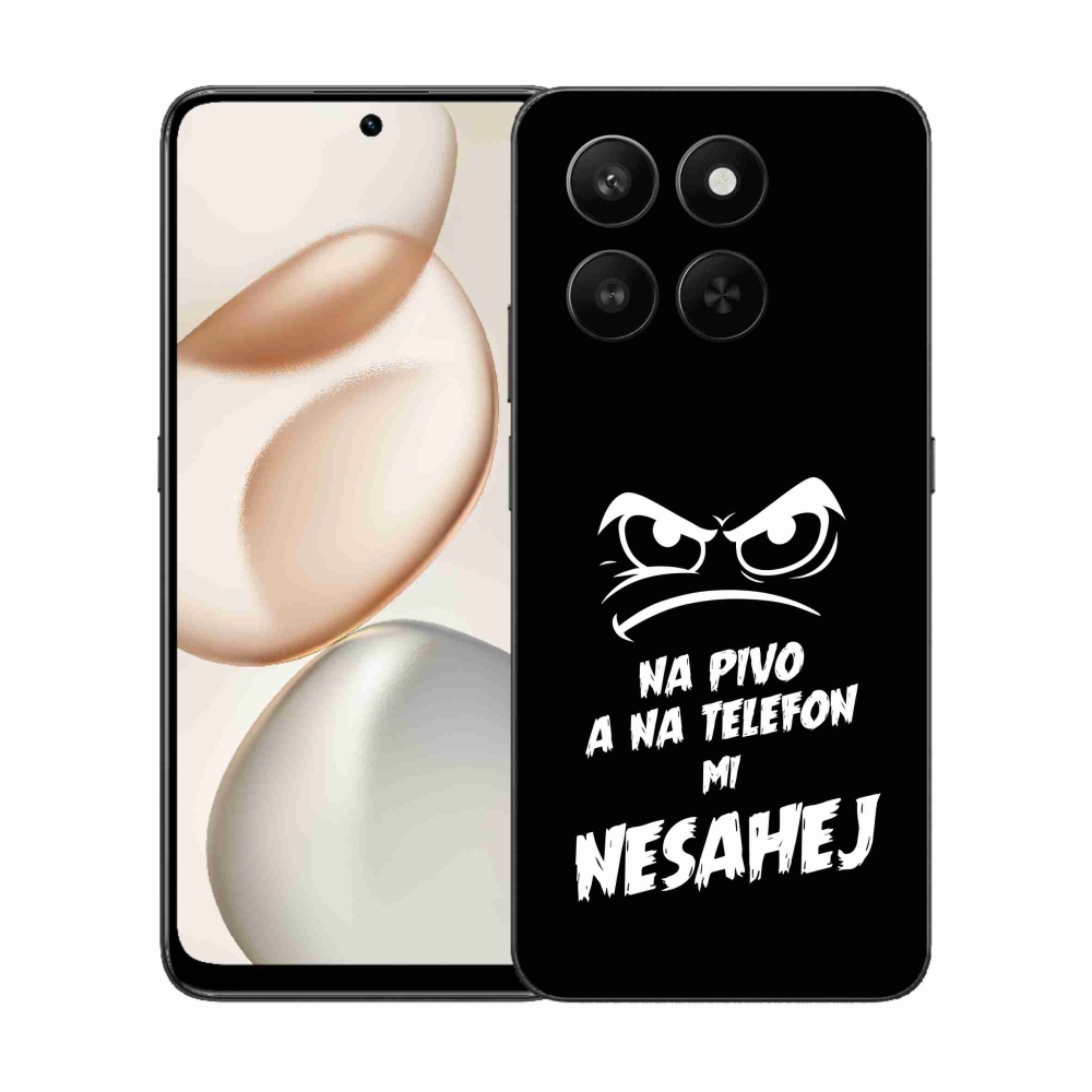 Gélový kryt mmCase na Honor 400 Smart 5G/4G/Honor X7d - pivný motív 2 čierne pozadie