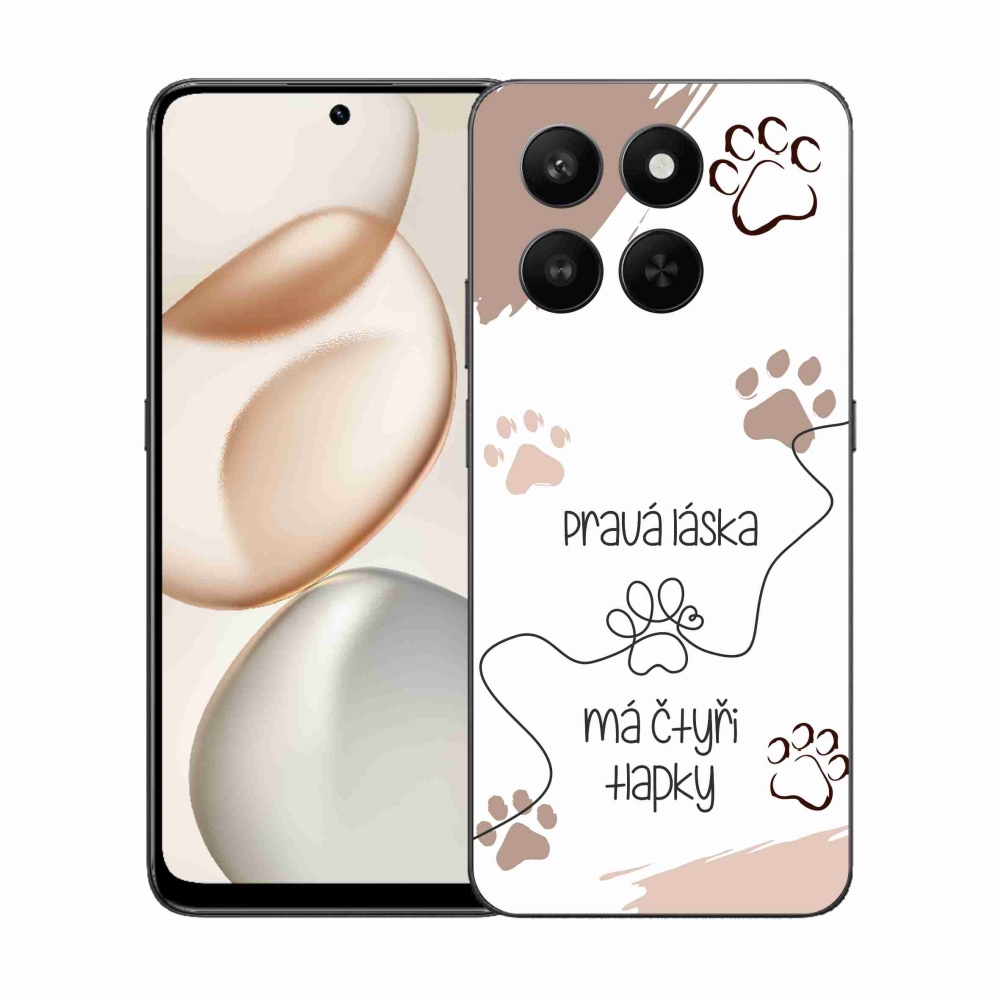 Gélový kryt mmCase na Honor 400 Smart 5G/4G/Honor X7d - psí motív 1 biele pozadie
