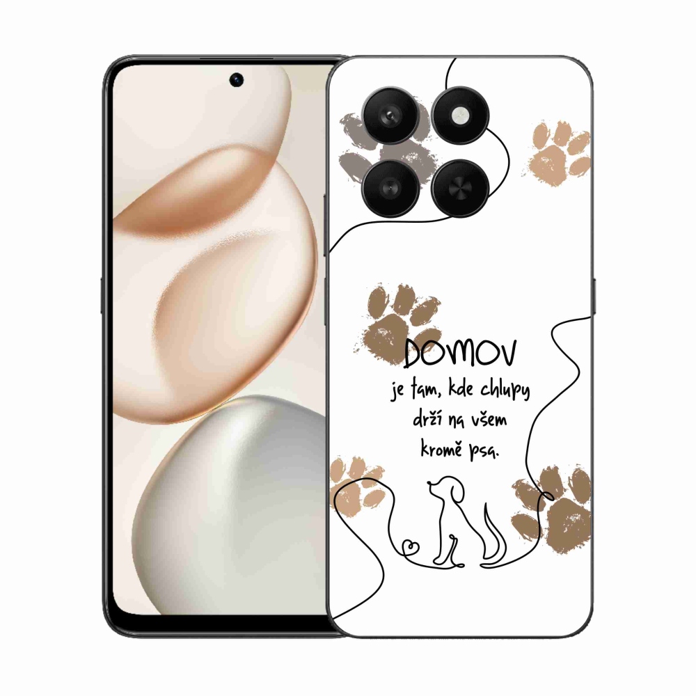 Gélový kryt mmCase na Honor 400 Smart 5G/4G/Honor X7d - psí motív biele pozadie