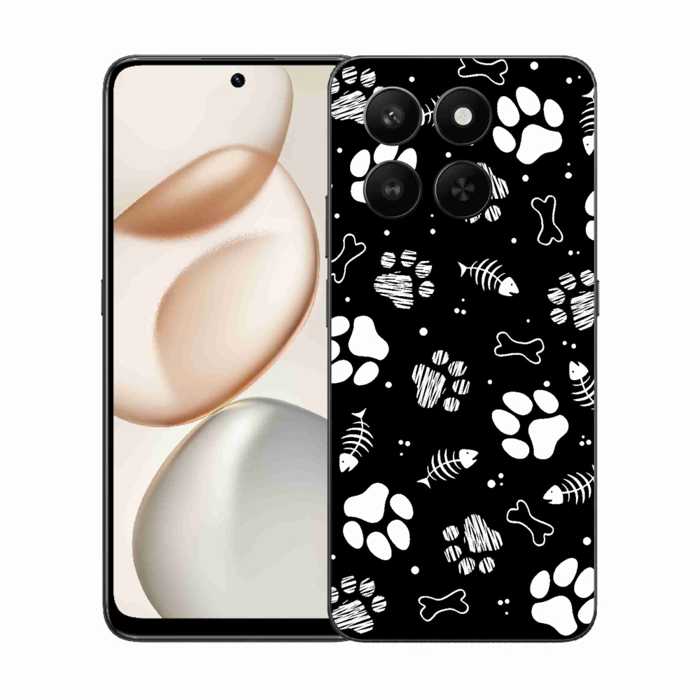 Gélový kryt mmCase na Honor 400 Smart 5G/4G/Honor X7d - psie labky