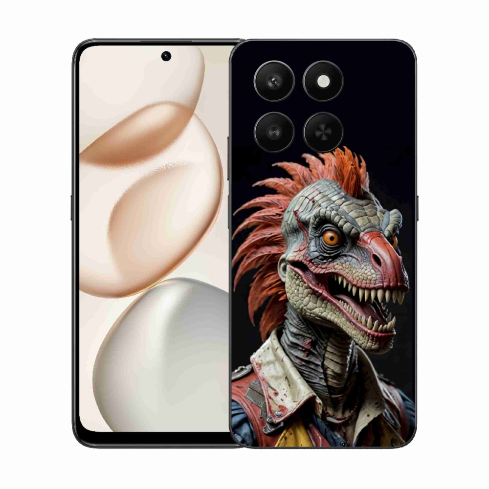 Gélový kryt mmCase na Honor 400 Smart 5G/4G/Honor X7d - punk dinosaurus