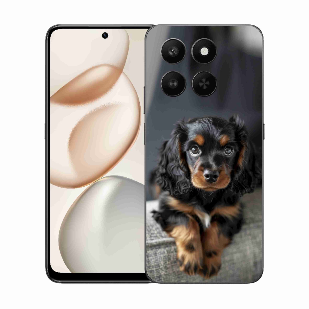 Gélový kryt mmCase na Honor 400 Smart 5G/4G/Honor X7d - roztomilý dlhosrstý jazvečík