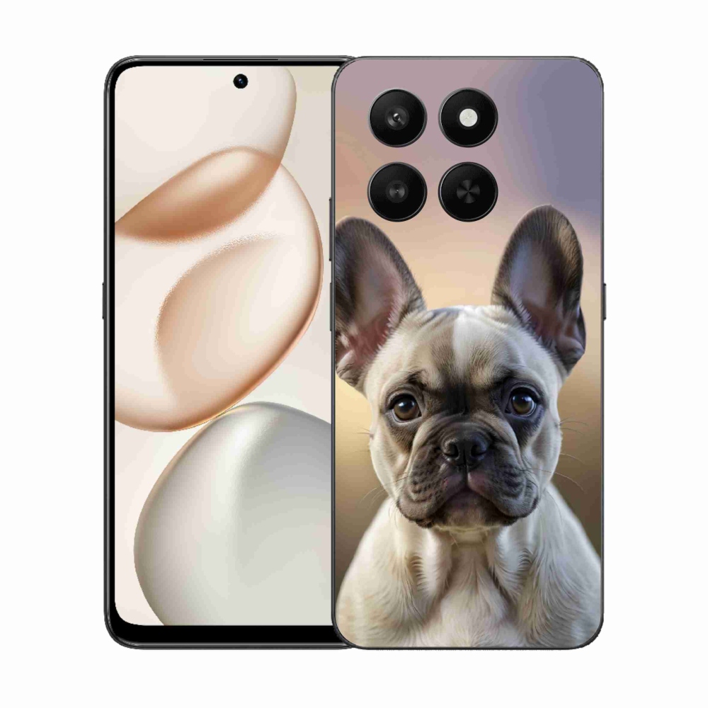 Gélový kryt mmCase na Honor 400 Smart 5G/4G/Honor X7d - roztomilý francúzsky buldoček
