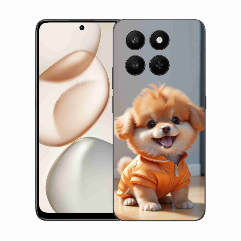 Gélový kryt mmCase na Honor 400 Smart 5G/4G/Honor X7d - roztomilý pomeranian v mikine