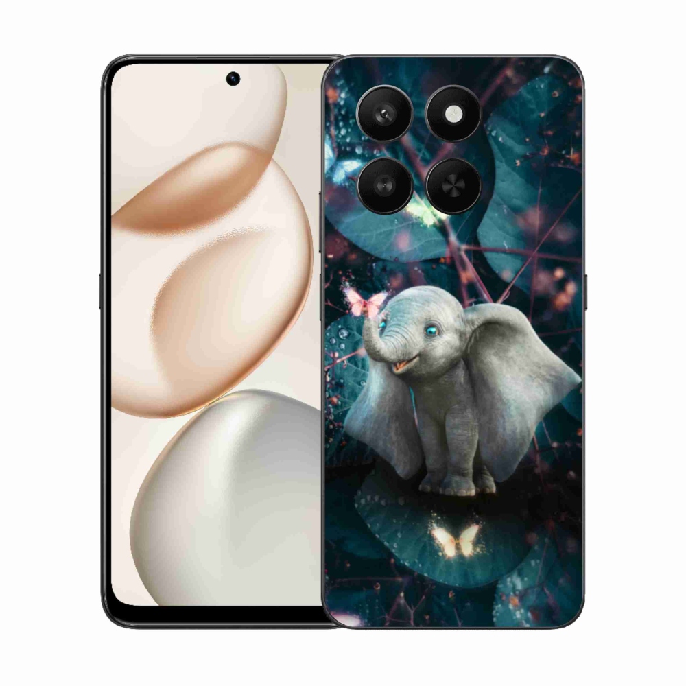 Gélový kryt mmCase na Honor 400 Smart 5G/4G/Honor X7d - roztomilý slon