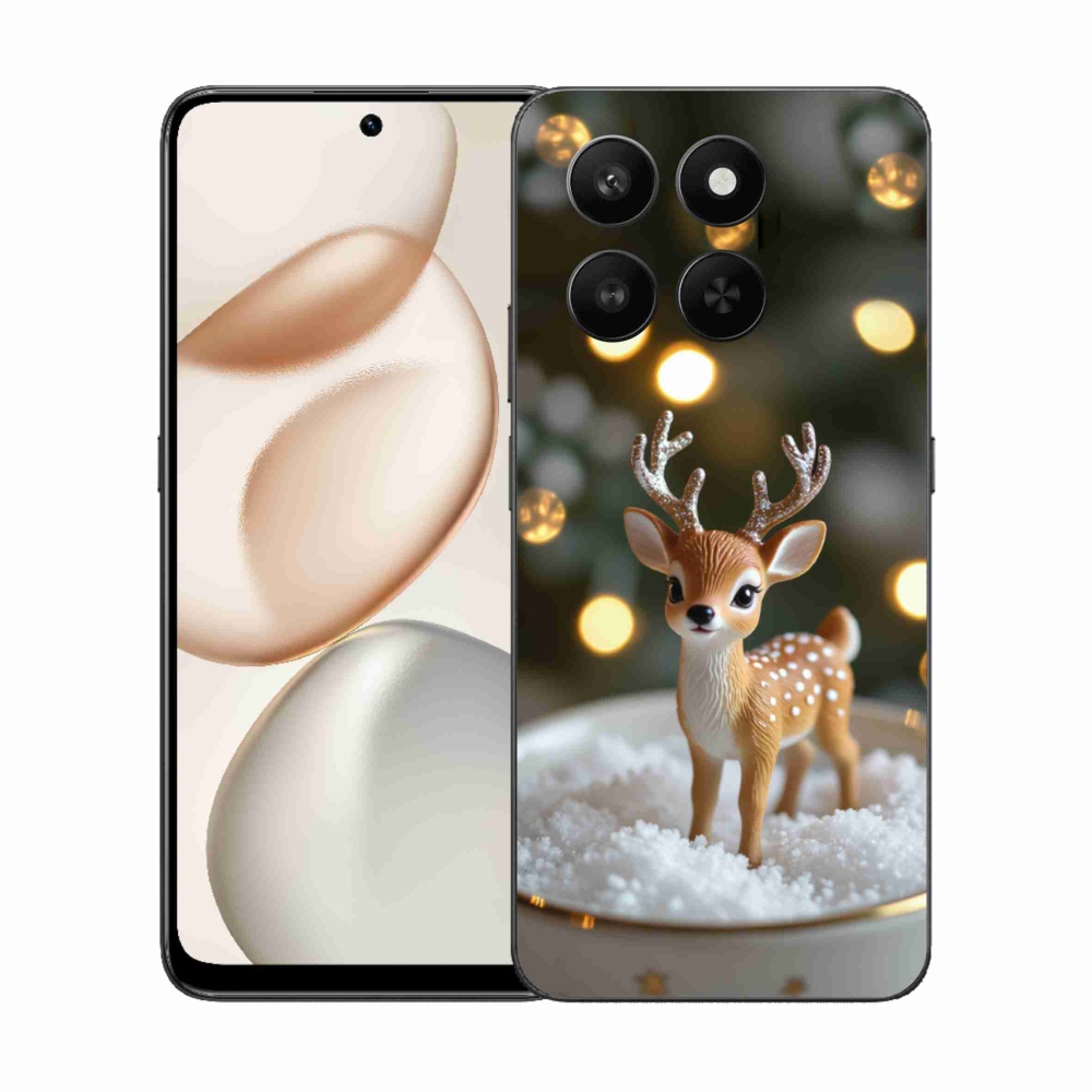 Gélový kryt mmCase na Honor 400 Smart 5G/4G/Honor X7d - roztomilý vianočný jeleň