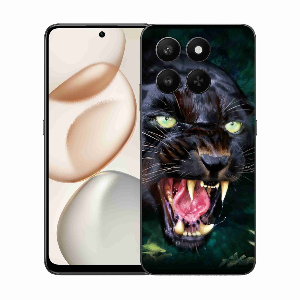 Gélový kryt mmCase na Honor 400 Smart 5G/4G/Honor X7d - rozzúrený čierny panter