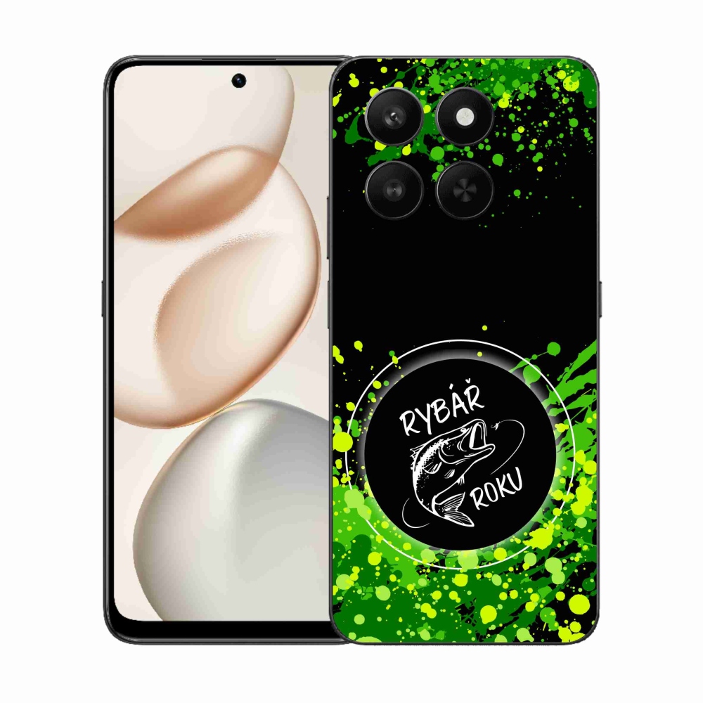 Gélový kryt mmCase na Honor 400 Smart 5G/4G/Honor X7d - rybár roka čierne pozadie