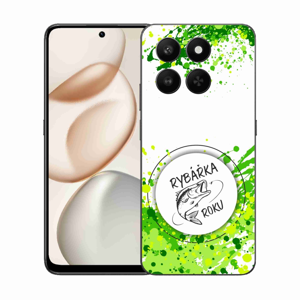 Gélový kryt mmCase na Honor 400 Smart 5G/4G/Honor X7d - rybárka roka biele pozadie