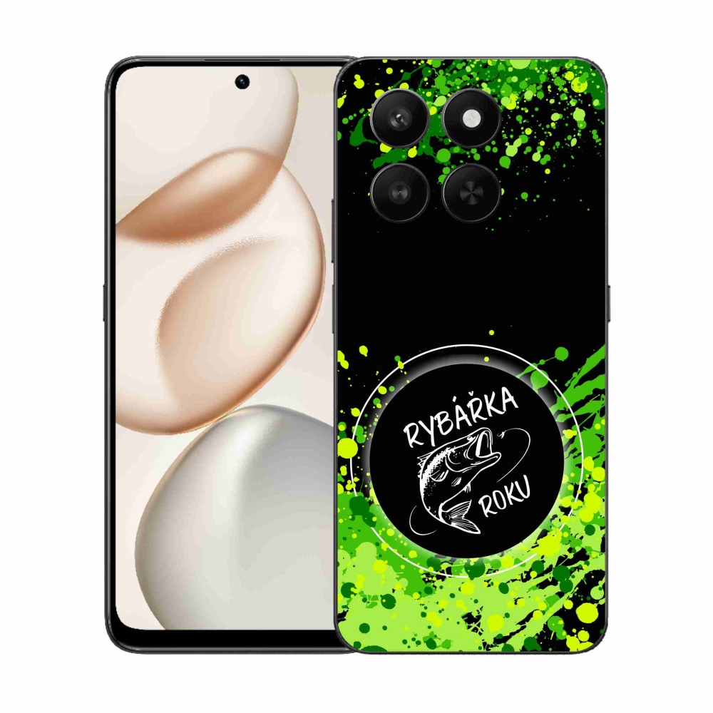 Gélový kryt mmCase na Honor 400 Smart 5G/4G/Honor X7d - rybárka roku čierne pozadie