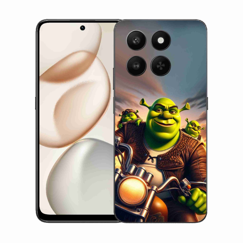 Gélový kryt mmCase na Honor 400 Smart 5G/4G/Honor X7d - shrek na motorke