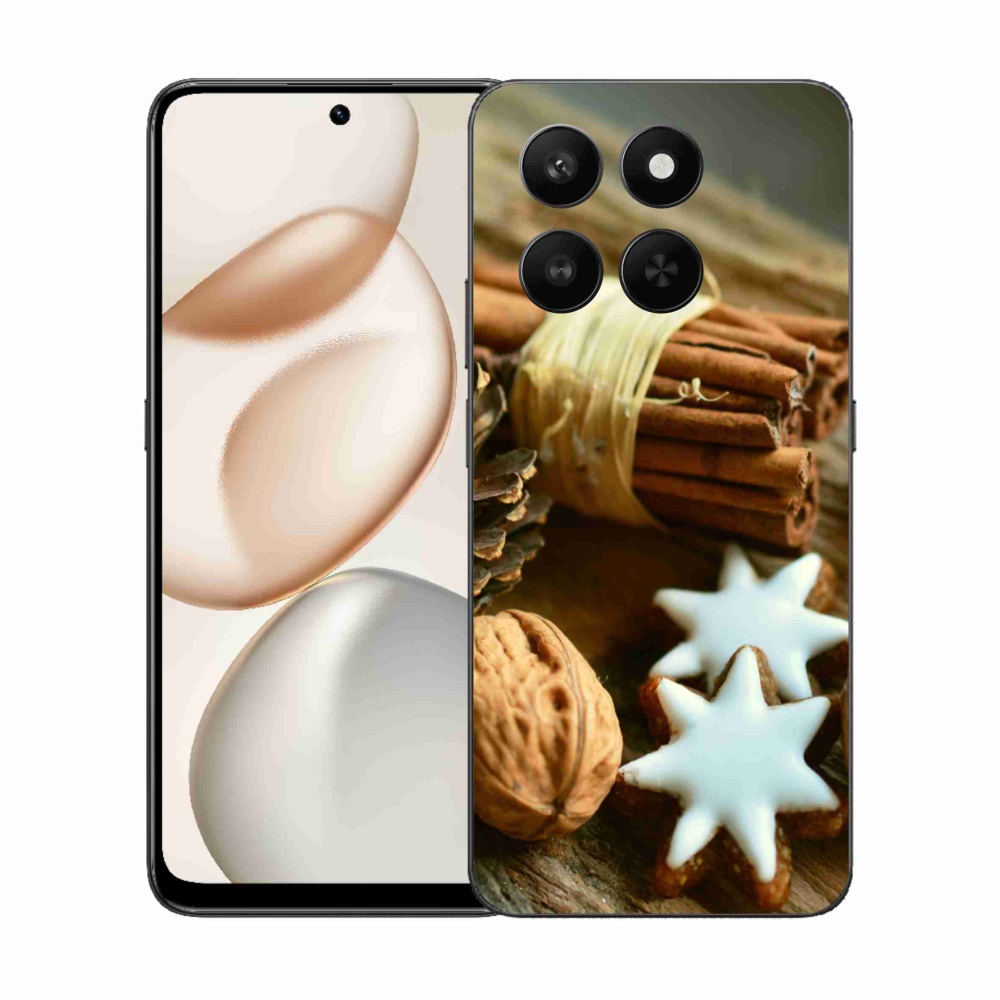 Gélový kryt mmCase na Honor 400 Smart 5G/4G/Honor X7d - škorica a perníčky