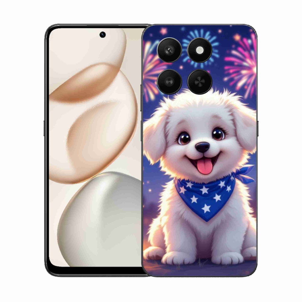 Gélový kryt mmCase na Honor 400 Smart 5G/4G/Honor X7d - slávnostné šteňa