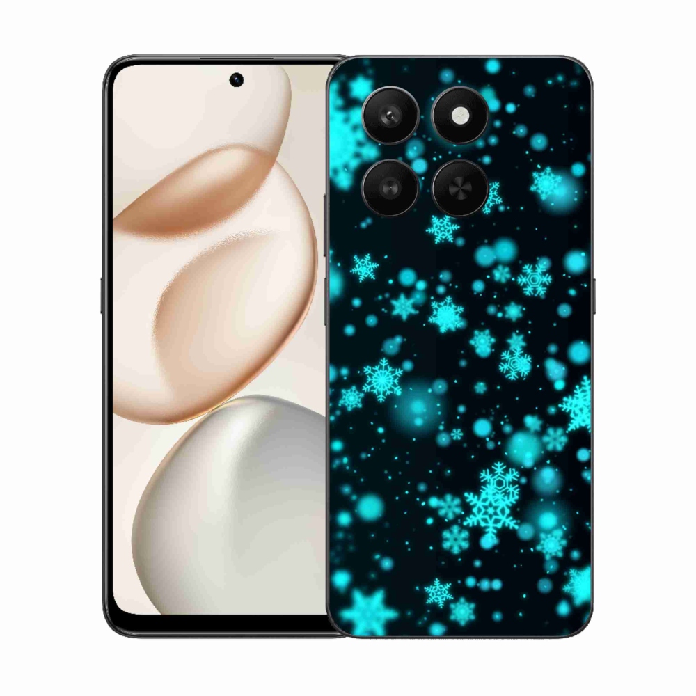 Gélový kryt mmCase na Honor 400 Smart 5G/4G/Honor X7d - snehové vločky 1