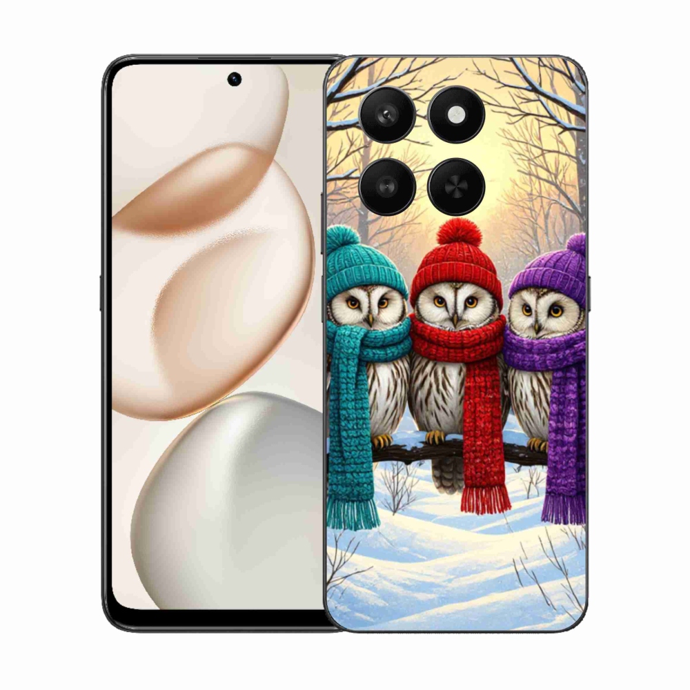 Gélový kryt mmCase na Honor 400 Smart 5G/4G/Honor X7d - soví priatelia