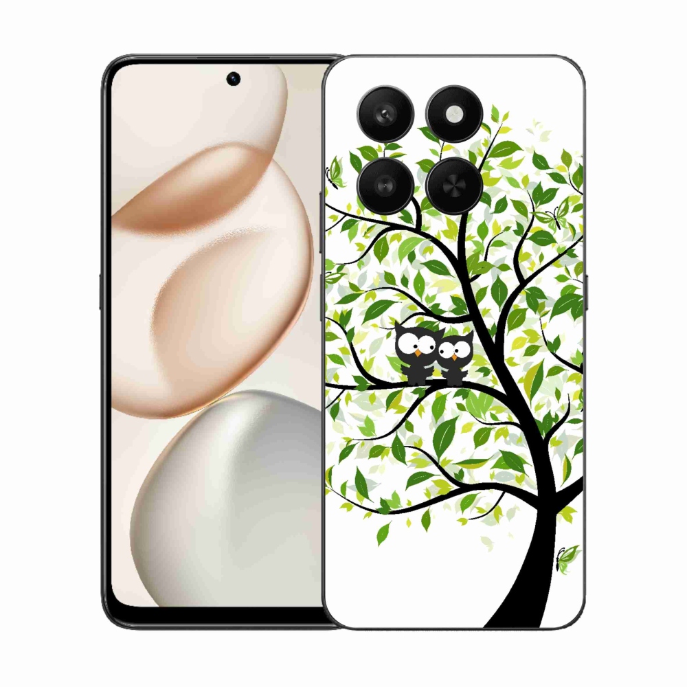 Gélový kryt mmCase na Honor 400 Smart 5G/4G/Honor X7d - malej sovy na strome