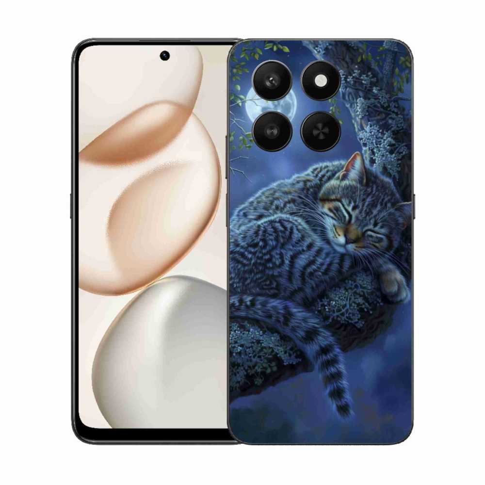 Gélový kryt mmCase na Honor 400 Smart 5G/4G/Honor X7d - spiaca mačka