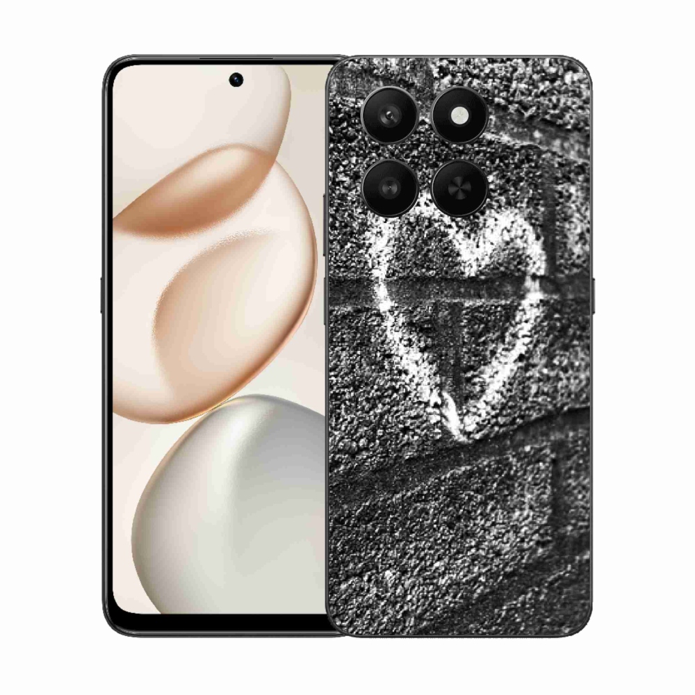 Gélový kryt mmCase na Honor 400 Smart 5G/4G/Honor X7d - srdce na stene