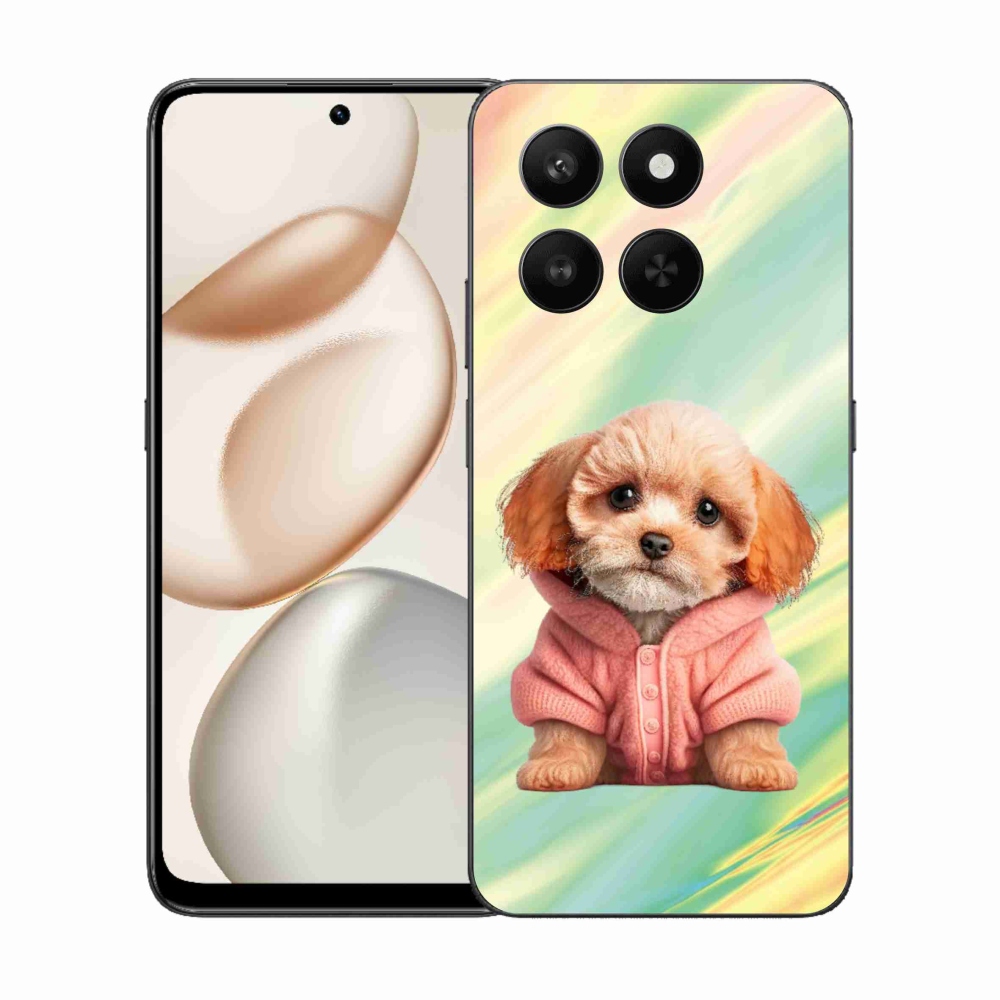 Gélový kryt mmCase na Honor 400 Smart 5G/4G/Honor X7d - šteňa vo svetri