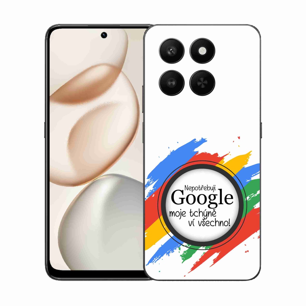 Gélový kryt mmCase na Honor 400 Smart 5G/4G/Honor X7d - svokra vie všetko biele pozadie