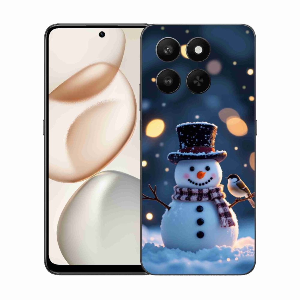 Gélový kryt mmCase na Honor 400 Smart 5G/4G/Honor X7d - vianočný snehuliak