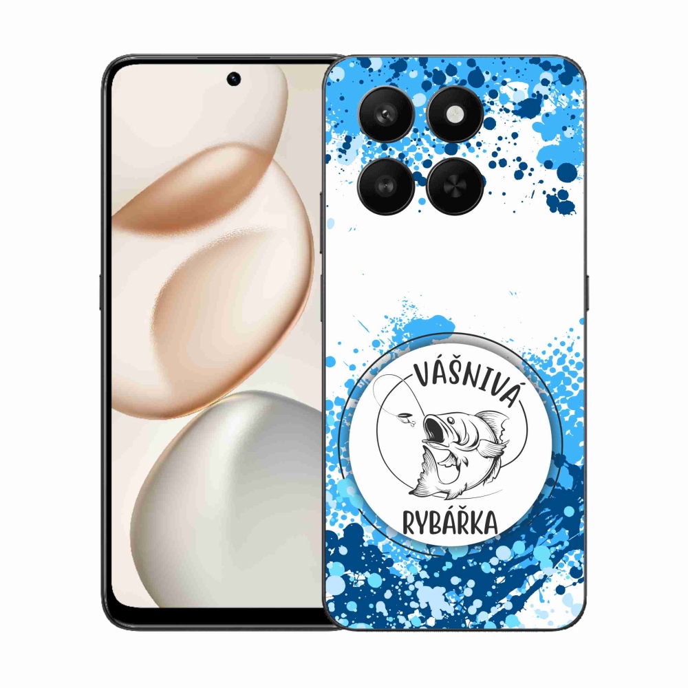 Gélový kryt mmCase na Honor 400 Smart 5G/4G/Honor X7d - vášnivá rybárka biele pozadie