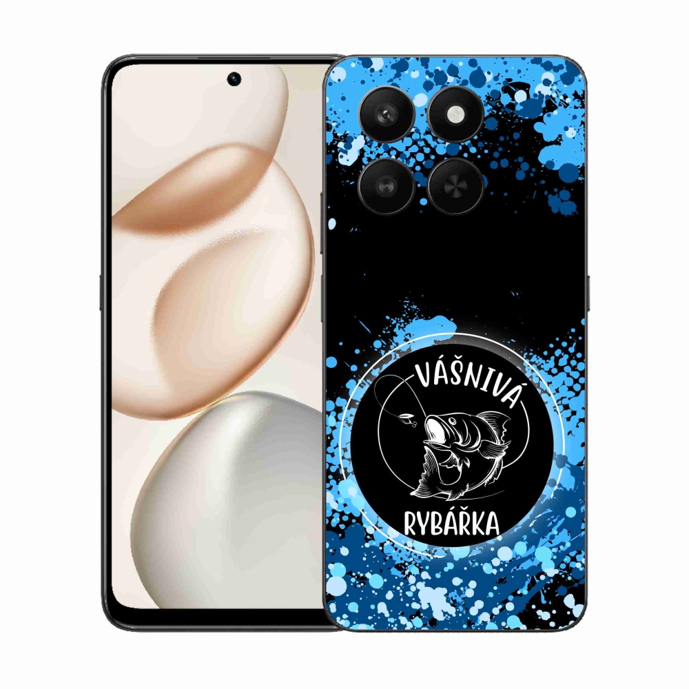 Gélový kryt mmCase na Honor 400 Smart 5G/4G/Honor X7d - vášnivá rybárka čierne pozadie