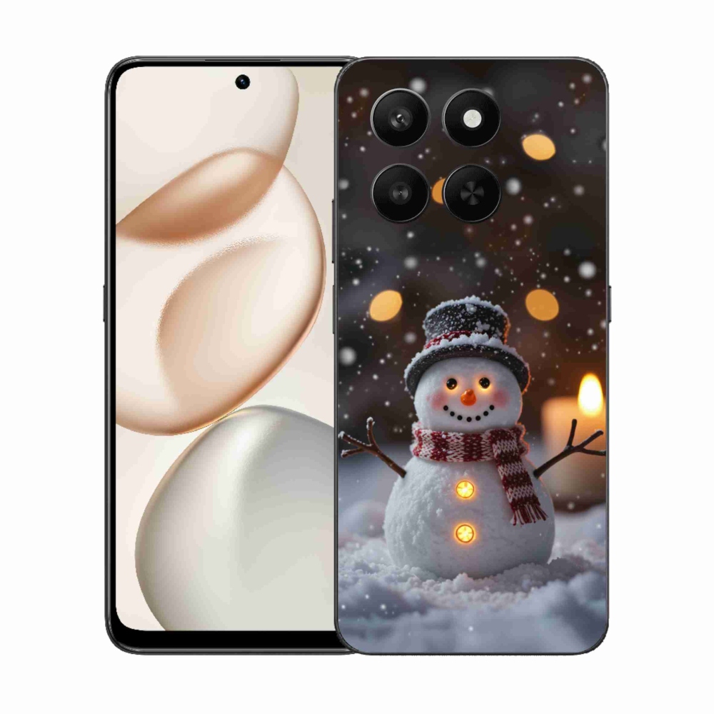 Gélový kryt mmCase na Honor 400 Smart 5G/4G/Honor X7d - veselý snehuliak